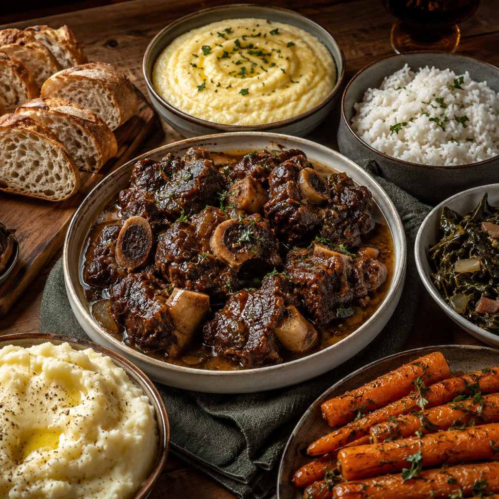 best side dishes for Slow Cooked Oxtail Recipe Jamie Oliver Style