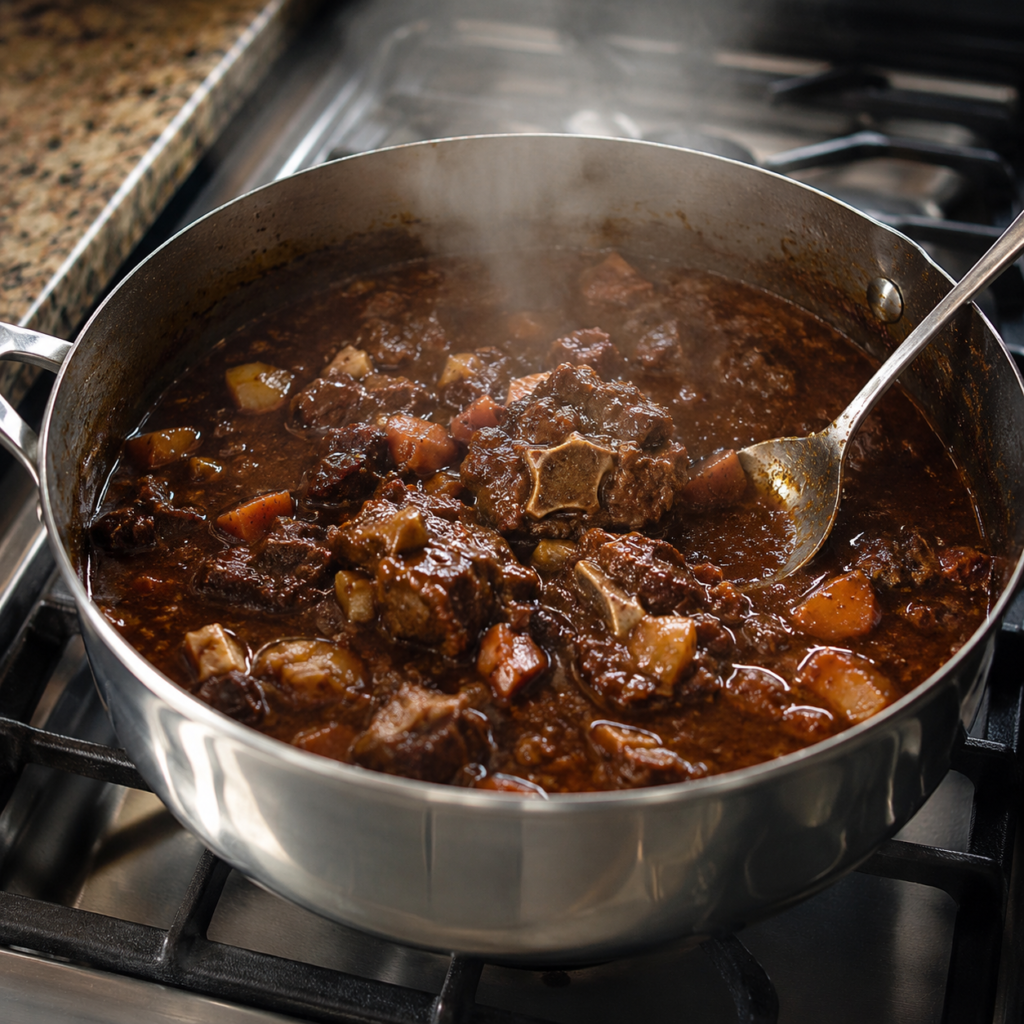 store and reheat leftover oxtail