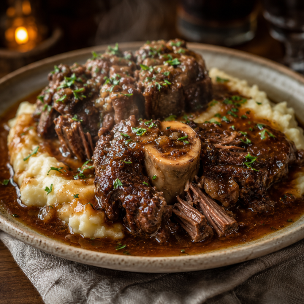 final slow cooked oxtail dish
