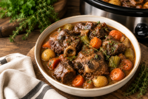 Slow cooker oxtail stew recipe