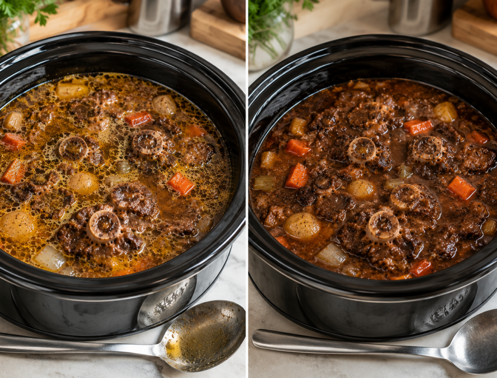 Remove Excess Fat From Oxtail Stew Slow Cooker