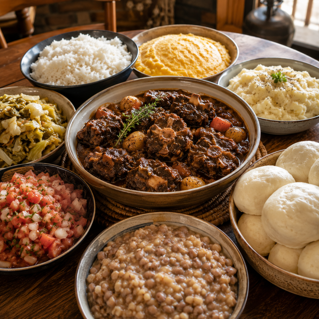 South African Oxtail side dishes