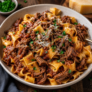 Slow Cooker Oxtail Ragu With Pappardelle