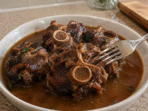 Oxtail Bone Broth in the Slow Cooker