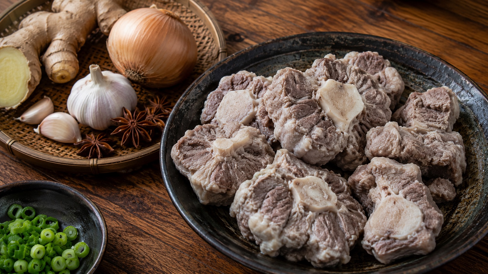 ingredients for slow cooker oxtail noodle soup